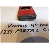 Image 4 : VINTAGE 4” PRESSED METAL CAR, RED
