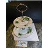 Image 2 : ROYAL ALBERT “TRILLIUM” TWO TIER DAINTY TRAY