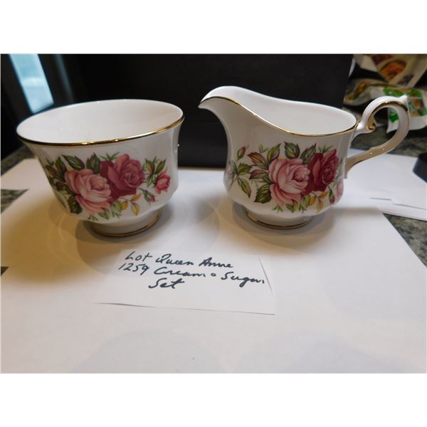 QUEEN ANNE CREAM AND SUGAR SET