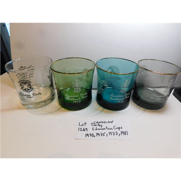 VINTAGE CANADIAN DERBY GLASSES, EDMONTON NORTHLANDS