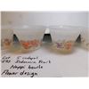Image 2 : 5 INDOPAL FLOWER DESIGN CUSTARD CUPS