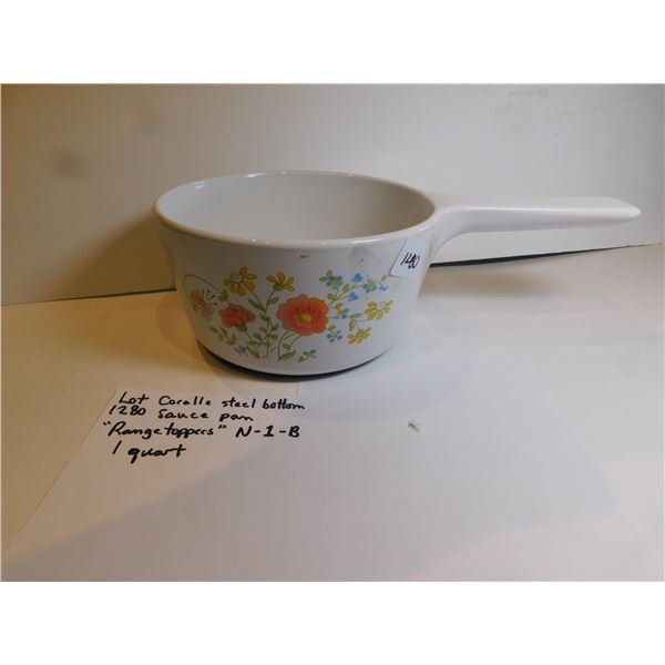 CORNING STEEL BOTTOM SAUCEPAN RANGE TOPPERS N-1-B