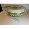 Image 1 : CRAZY DAISY 045, 2 1/2 QT CASSEROLE DISH WITH ORIGINAL PATTERNED LID, OVAL