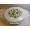 Image 3 : CRAZY DAISY 045, 2 1/2 QT CASSEROLE DISH WITH ORIGINAL PATTERNED LID, OVAL
