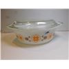 Image 1 : 1963 PYREX TOWN AND COUNTRY 043, 1 ½ QT OVAL CASSEROLE DISH WITH LID