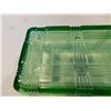 Image 5 : URANIUM GLASS REFRIGERATOR DISH 4 X 8 ½ X 3 ½ “