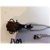 Image 4 : SHELL AND PEARL STERLING PENDANT ON STERLING CHAIN