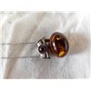Image 4 : STERLING AMBER? PENDANT ON STERLING CHAIN