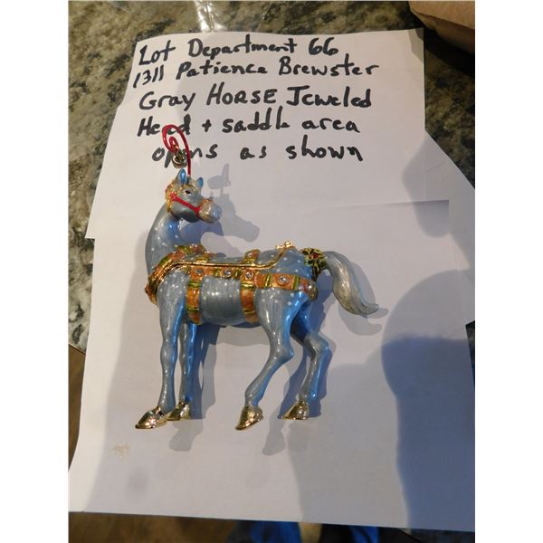 DEPARTMENT 66 PATIENCE BREWSTER   GRAY HORSE JEWELED BOX