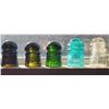 Image 1 : Five coloured insulators