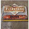 Image 1 : Firestone Tires Sign (2 sides) and United Sign