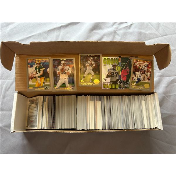 Box of Assorted Football Cards
