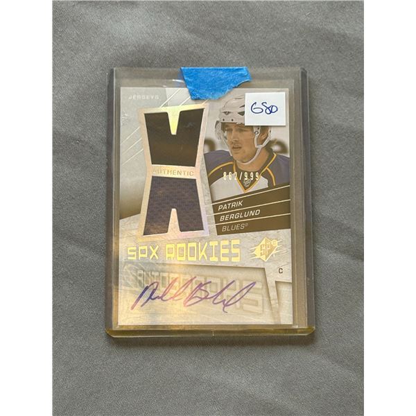 Patrik Bergland - Autographed Rookie Jersey Card