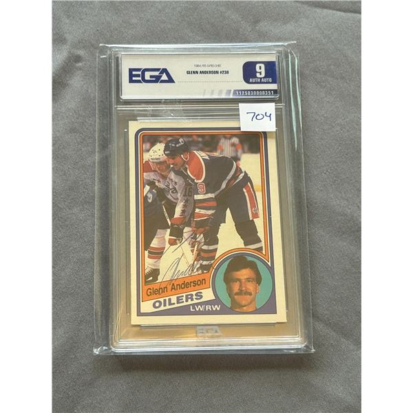 Glenn Anderson - Authenticed Autographed Hockey Card