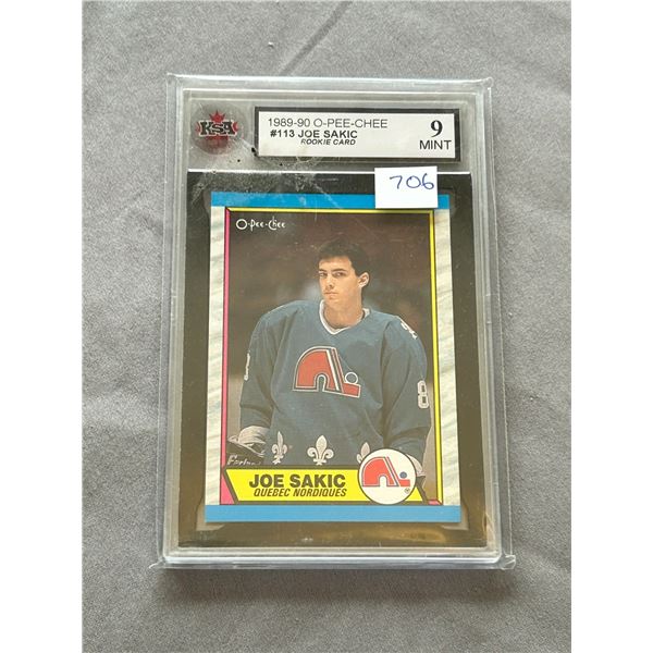 1989-90 - OPC - Joe Sakic - Rookie Card - Graded Mint