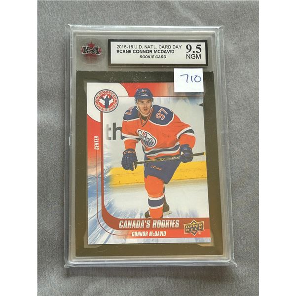2015-16 - Connor Mc David - Rookie Card - Graded Near Gem Mint