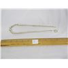 Image 1 : Sterling  925 Silver Beaded Necklace made in Italy 41 Grams