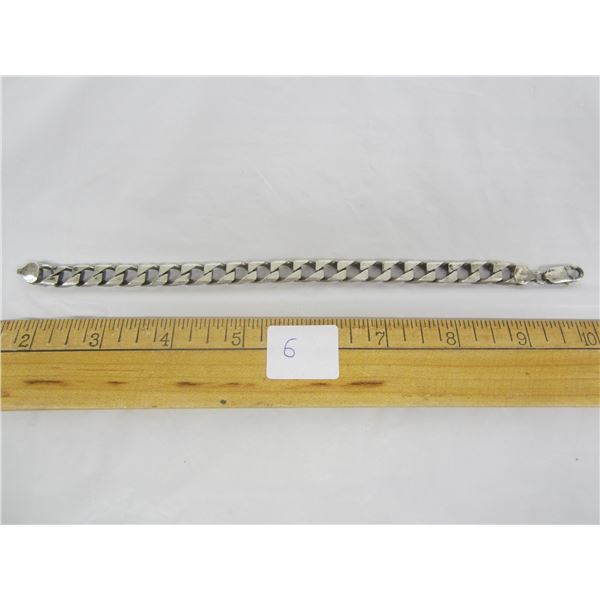 Sterling 925 Silver Chunky Heavy Bracelet made in Italy  2 8 Grams
