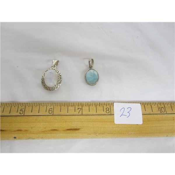 2 Sterling Silver 925 Pendants