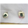 Image 4 : 2 Sterling Silver 925 Pedants with Green Stones
