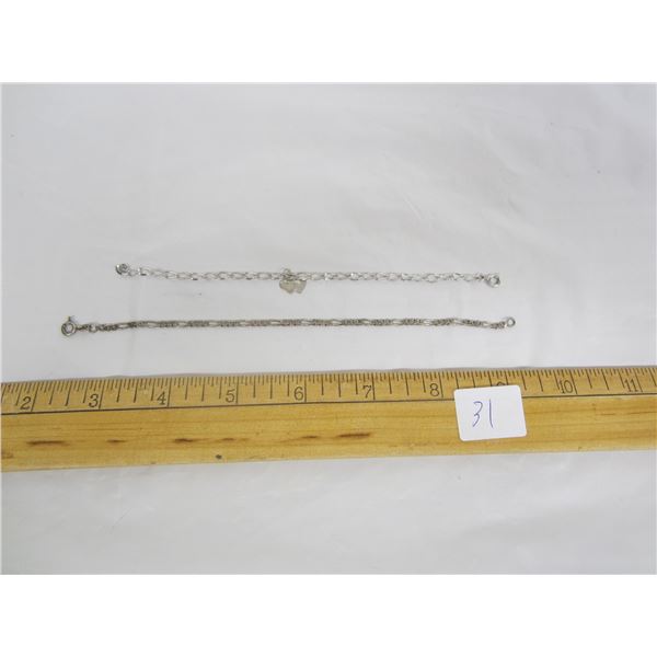 2 Sterling Silver 925 Bracelets