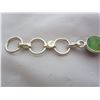 Image 4 : Sterling Silver 925 Bracelet with Green Stones