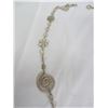 Image 3 : Large Antique Sterling Silver Handmade Necklace with Antique Coin Attached 67 Grams