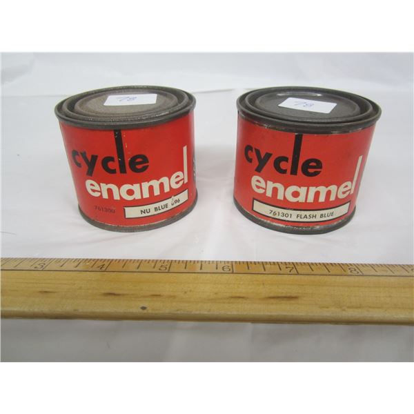 2 Vintage Cans of CCM Cycle Enamel Paint for Bikes Unopened