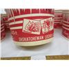 Image 2 : Lot of 6 Antique Cardboard Saskatchewan Locker Ass. Food Storage Containers with Lids Rare
