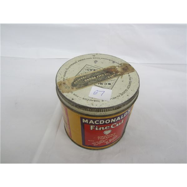 Rare MacDonalds Fine Cut Tobacco with Zig Zag Papers
