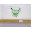 Image 1 : Antique Uranium Glass Mini Pitcher Glows Green