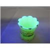 Image 5 : Antique Uranium Glass Toothpick Holder Souvenir Item