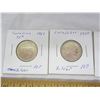 Image 2 : 4 Canadian Silver Quarters