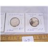 Image 3 : 4 Canadian Silver Quarters