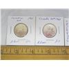 Image 2 : 4 Canadian Silver Quarters