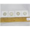 Image 4 : 4 Canadian Silver Quarters