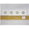 Image 1 : 4 Canadian Silver Quarters