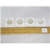 Image 1 : 4 Canadian Silver Quarters