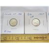 Image 2 : Lot of 4  Silver Collectable Canadian Dimes