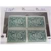 Image 1 : 4 Block of Cartier and Champlain 1908 Never Used