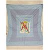 Image 1 : 1984 Cabbage Patch Kids Childs Blanket in Great Condition with Hockey Player on it  3 feet x 4 feet