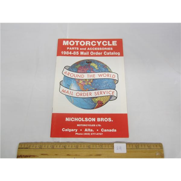 Vintage Nicholson Brothers Motorcycle Parts Catalog