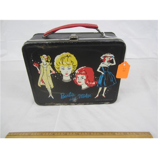 Authentic 1962 Barbie and Midge Lunch Box