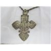 Image 2 : Large Hand Made Antique Ethiopian Cross with Chain