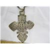 Image 8 : Large Hand Made Antique Ethiopian Cross with Chain