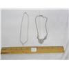 Image 1 : 2 Vintage Rhinestone Necklaces