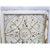 Image 2 : Antique Metal Ceiling Tile in a Antique Wood Frame 23 inches x 24 inches