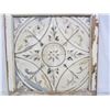 Image 4 : Antique Metal Ceiling Tile in a Antique Wood Frame 23 inches x 24 inches