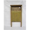 Image 1 : Antique WashBoard with Rare Brass Scrubber