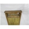Image 4 : Antique WashBoard with Rare Brass Scrubber